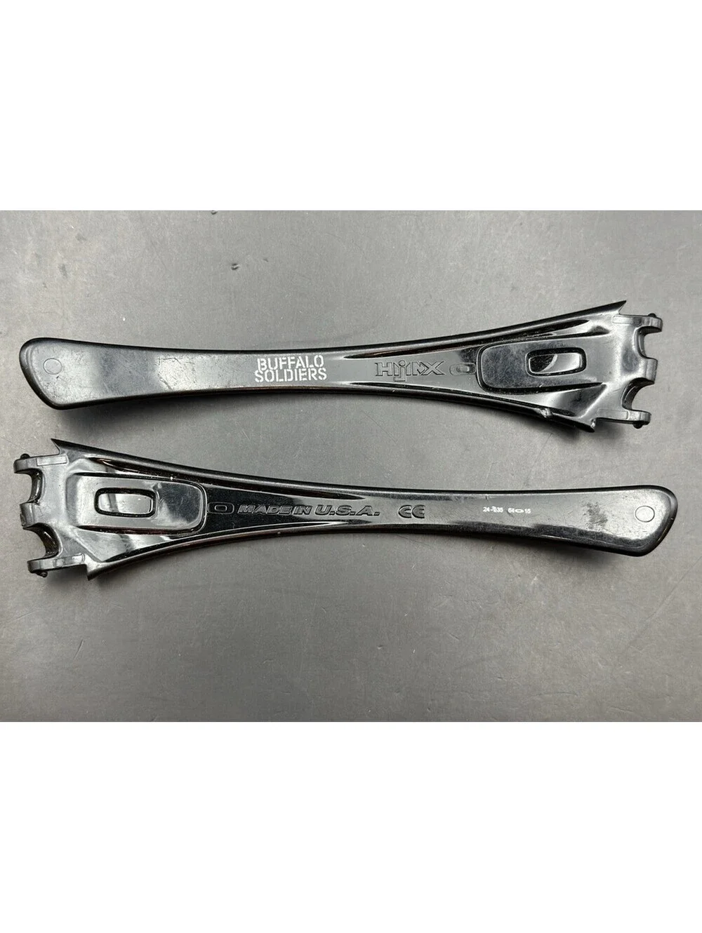 Oakley Hijinx Stussy Polished Black OEM Replacement Arms (w/Icons)